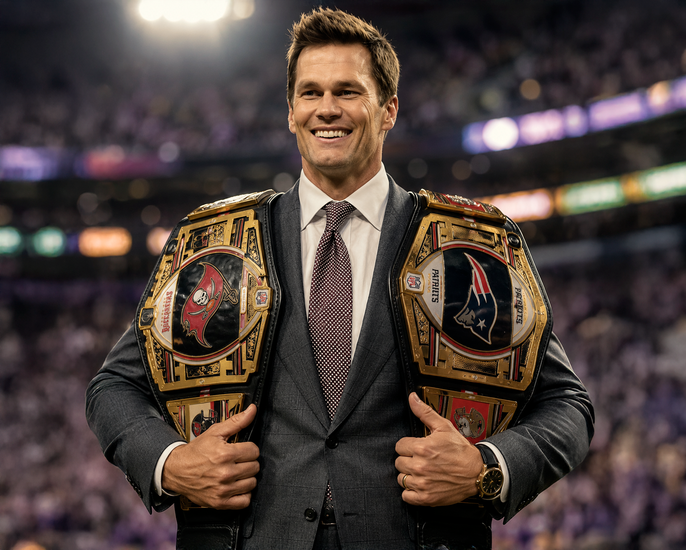 Tom Brady abre la puerta a un combate en WWE